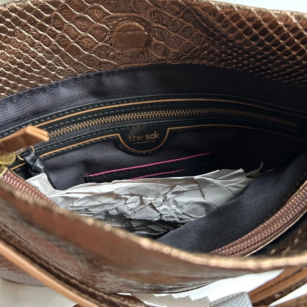 NWT The Sak Leather Snake Skin Look 
